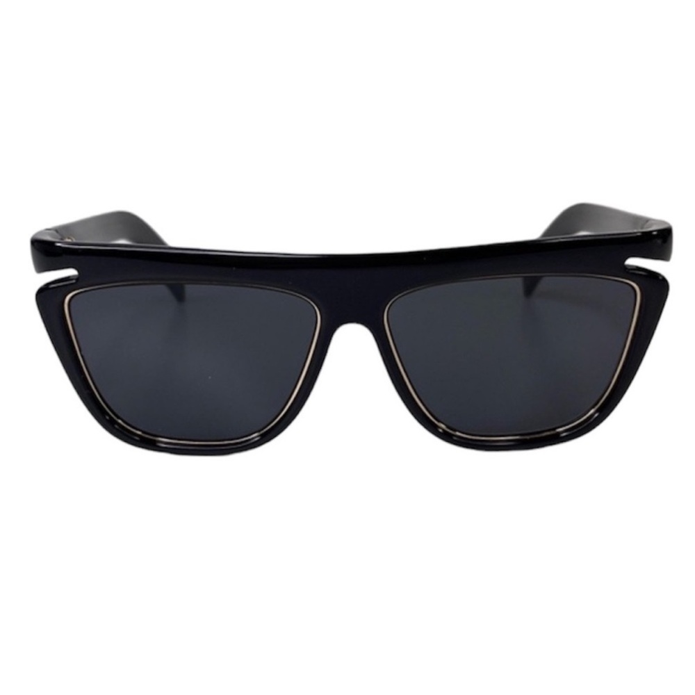 FENDI Metal Trim D Frame NEW Sunglasses Black NEW